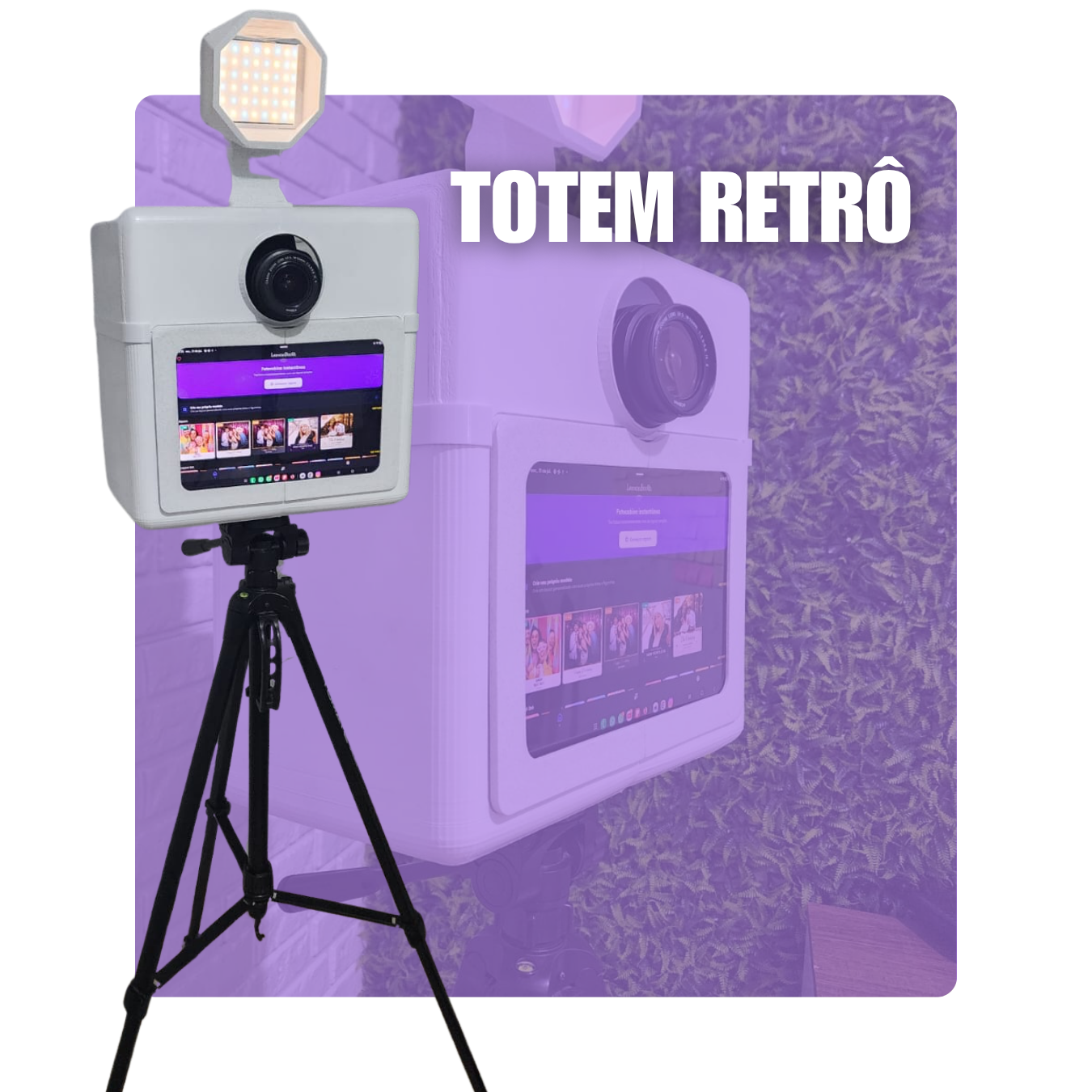 Totem Retrô — cabine de fotos retrô