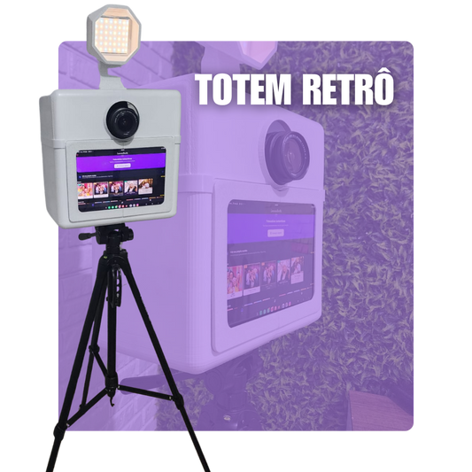Totem Retrô — cabine de fotos retrô